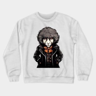 halloween grey hair lion Crewneck Sweatshirt